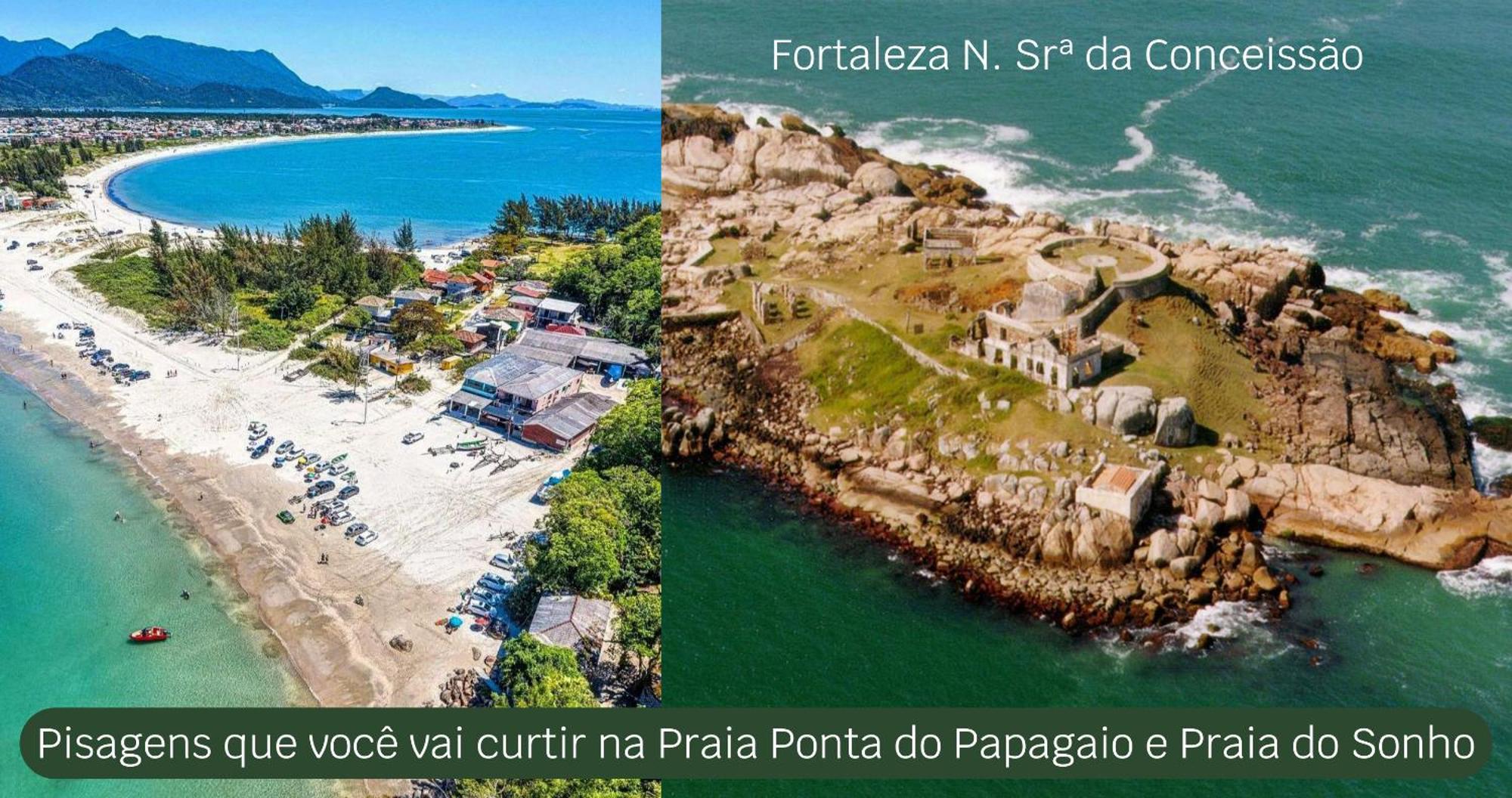 Pousada Recanto Edenico - A Beira Mar Da Praia Ponta Do Papagaio, Palhoca Sc Екстер'єр фото